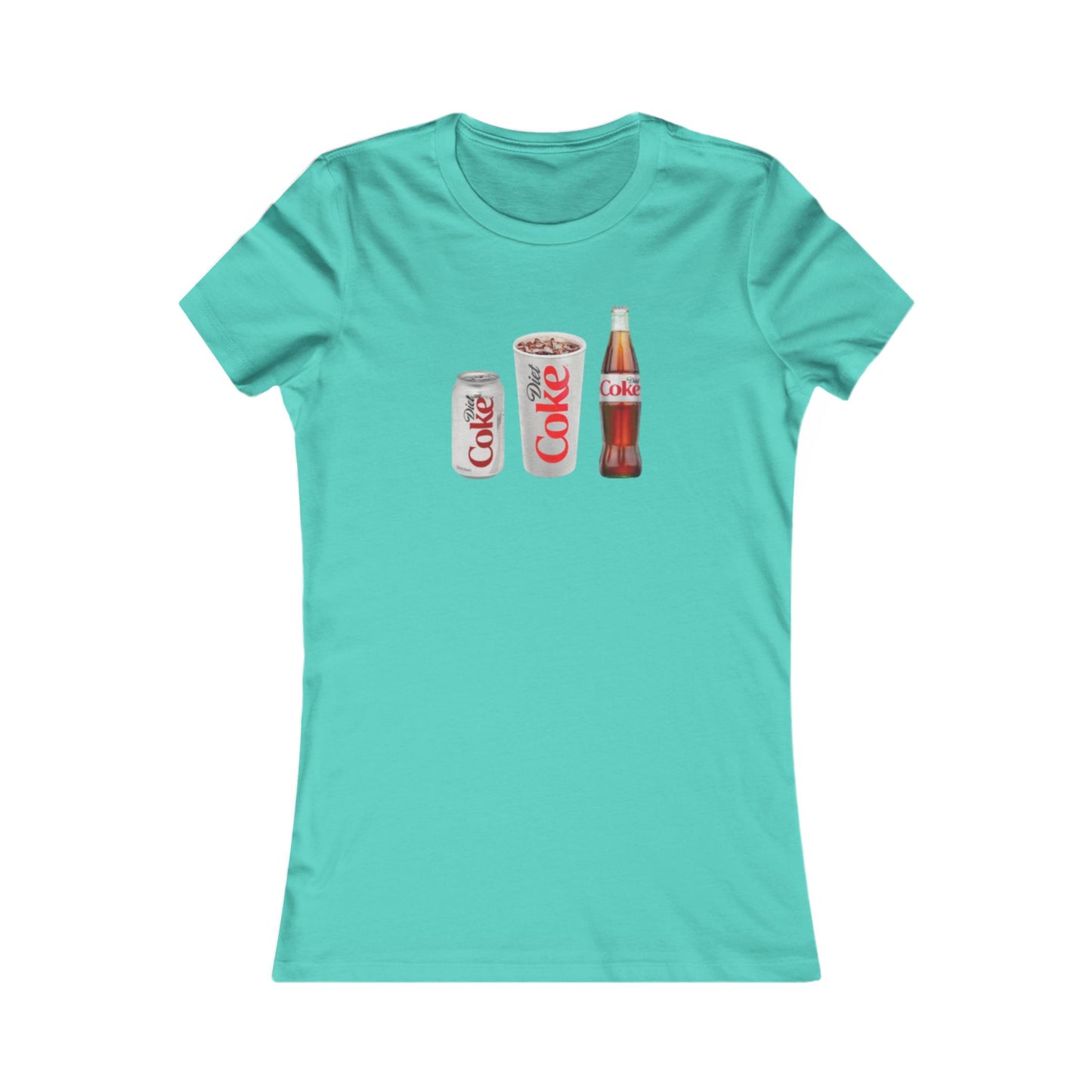 T-Shirt - Diet Coke Can, Bottle, and Cup, Tee Shirt for Women
