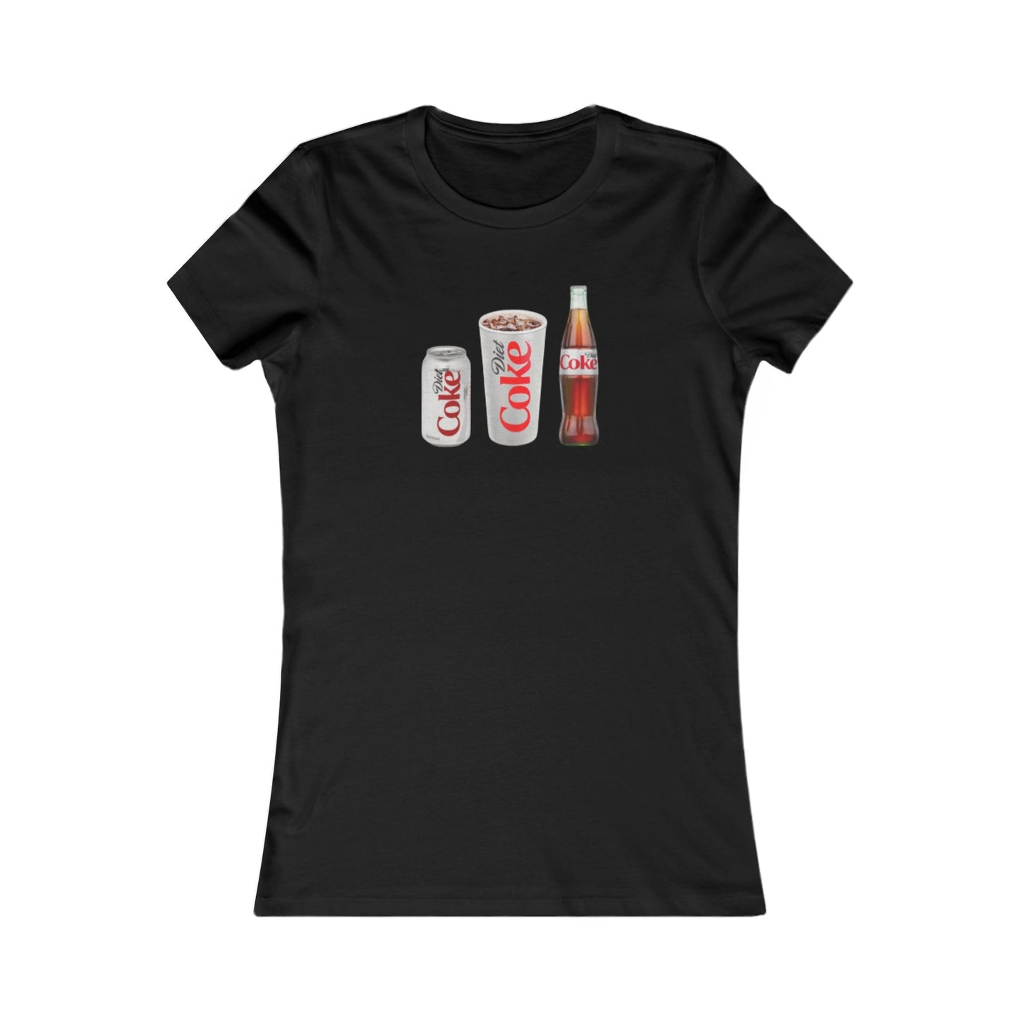 T-Shirt - Diet Coke Can, Bottle, and Cup, Tee Shirt for Women