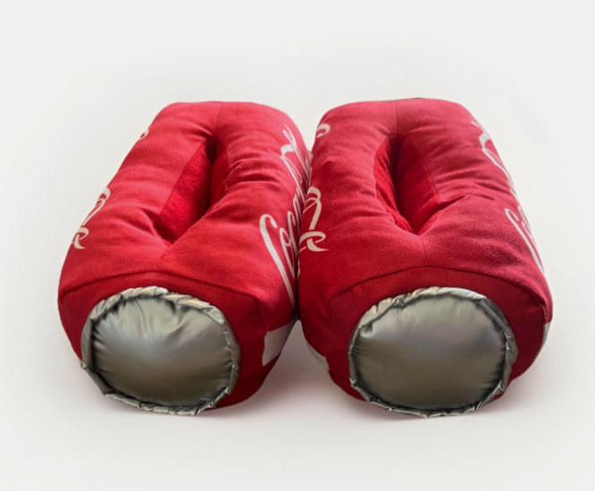 Coca-Cola Coke Can Unisex Plush Slippers