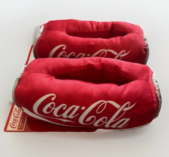 Coca-Cola Coke Can Unisex Plush Slippers