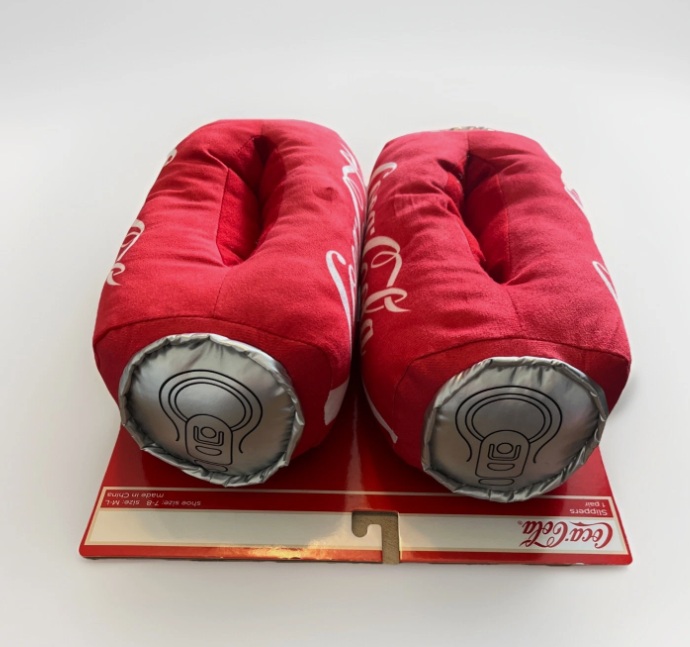 Coca-Cola Coke Can Unisex Plush Slippers