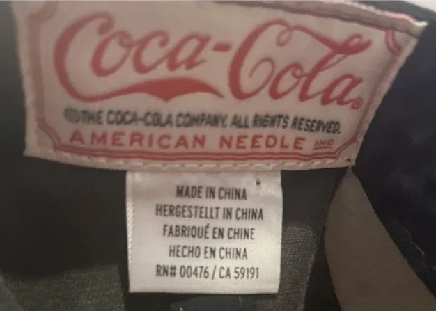 Coca Cola Coke Adult Classic Hat Black Cap