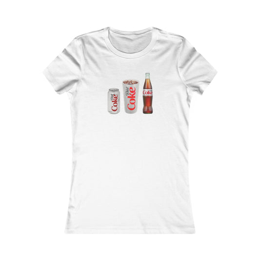 T-Shirt - Diet Coke Can, Bottle, and Cup, Tee Shirt for Women