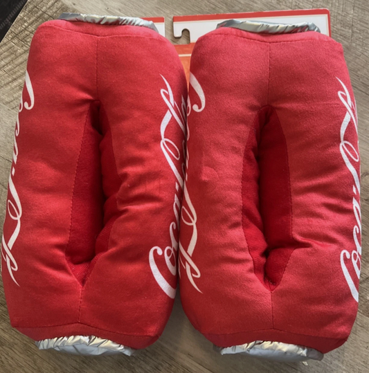 Coca-Cola Coke Can Unisex Plush Slippers