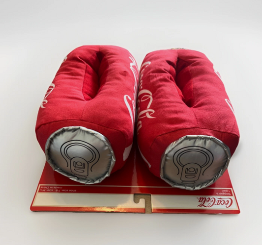 Coca-Cola Coke Can Unisex Plush Slippers