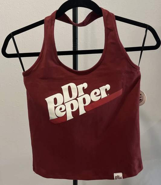 Dr Pepper Halter Tank Top New Logo