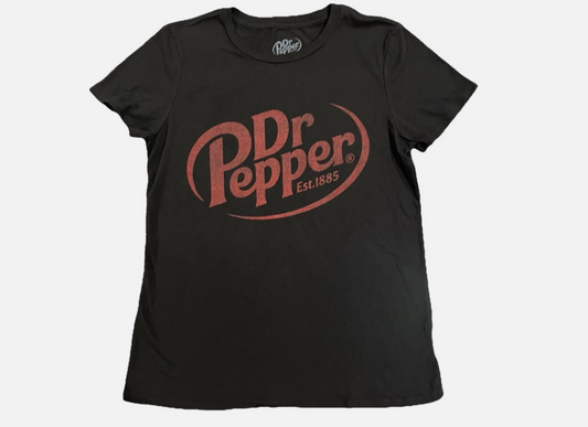 Dr Pepper Shirt Black Retro T-shirt