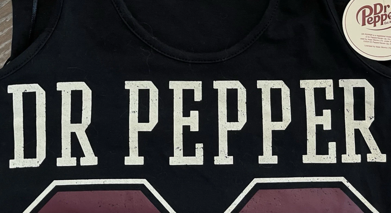 Dr Pepper Logo Black Halter Tank Top