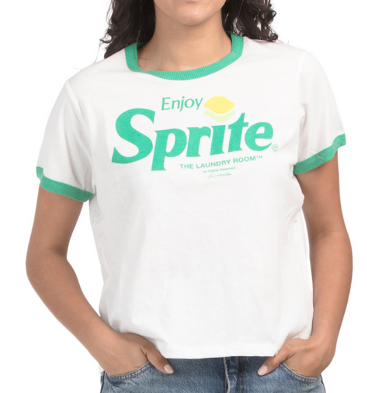 Sprite 90s Short Sleeve Green Trim Tee