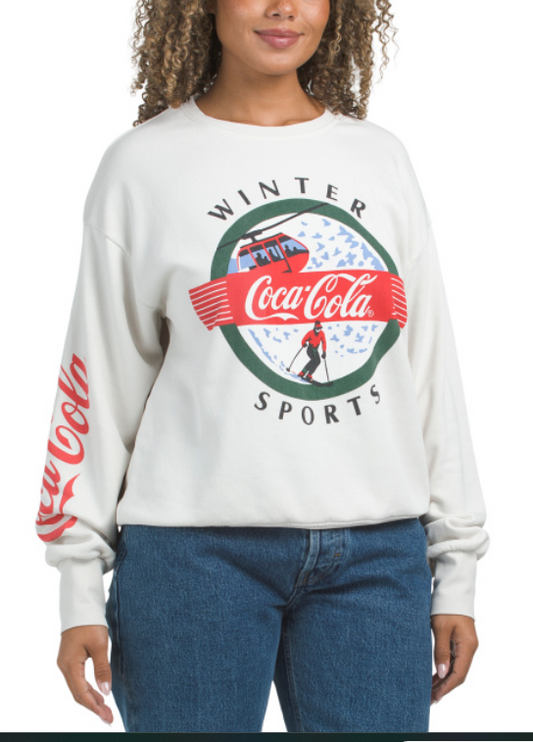 Coca Cola Winter Sport Crew Neck Sweatshirt